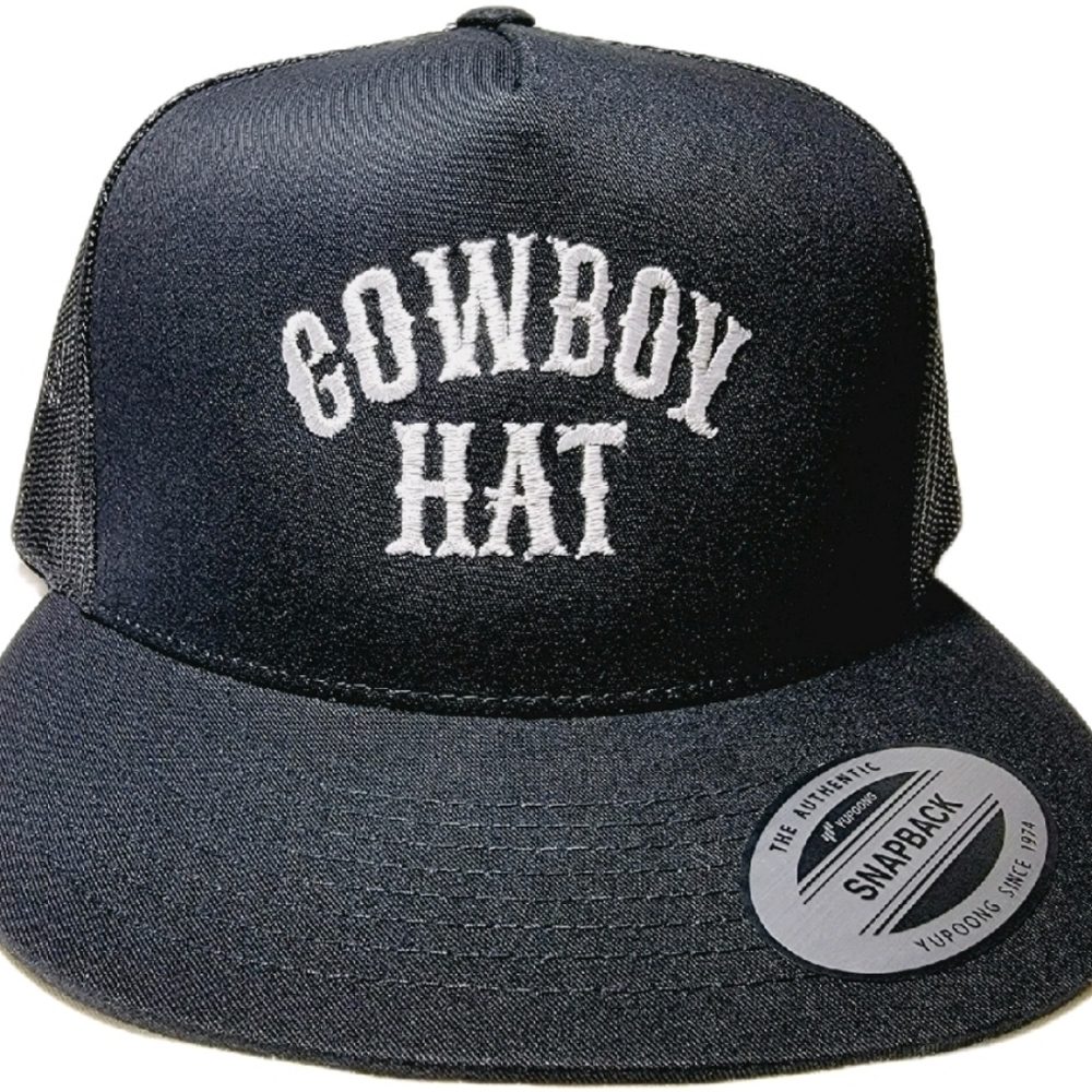 Cowboy Hat Flat Bill Snapback Adjustable Direct Embroidered…